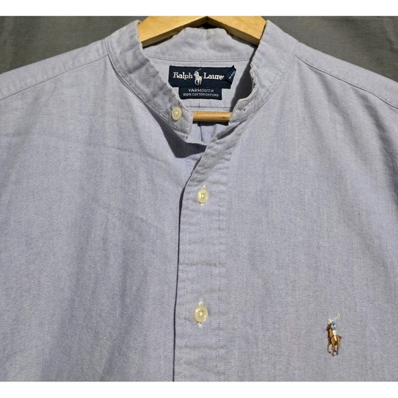 Polo Ralph Lauren Other - Vintage Ralph Lauren Shirt Mens 17.5 Yarmouth Oxford Blade Collar Flesh Pony